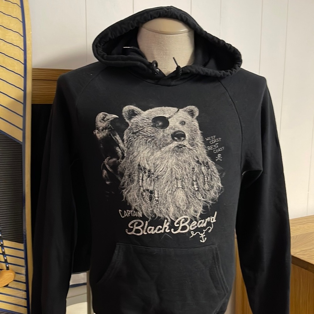 Westcoastees captain Blackbeard hoodie xsmall